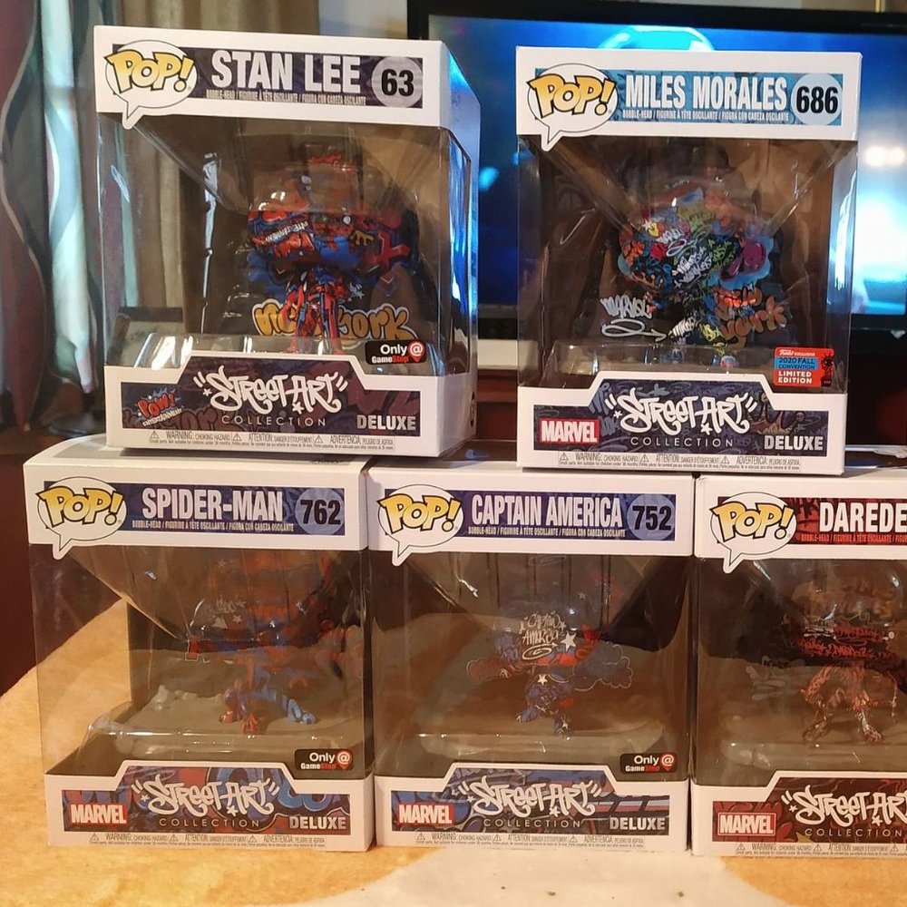 Marvel Street Art Series ALL 7 Pops